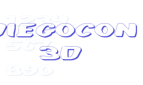 DiegoCon 3D Font Download