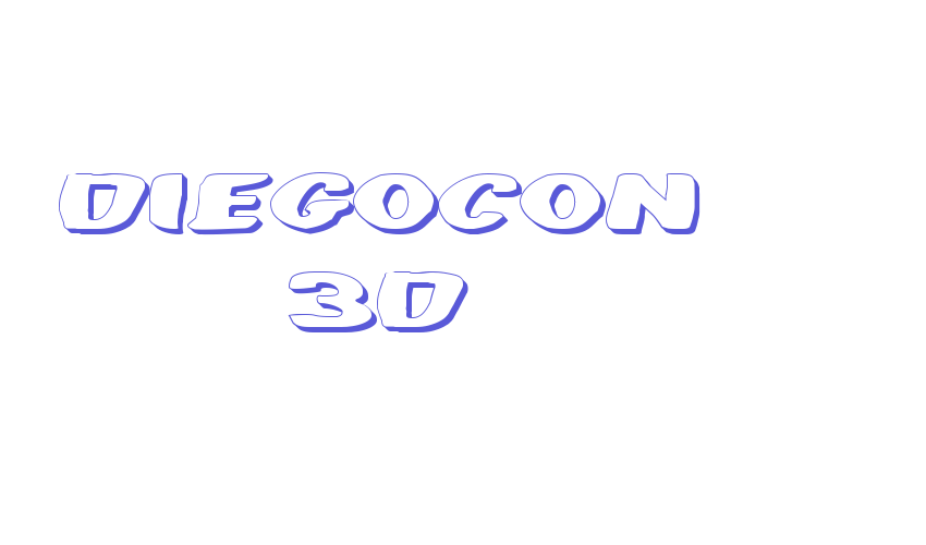 DiegoCon 3D Font