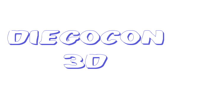 DiegoCon 3D Font Download