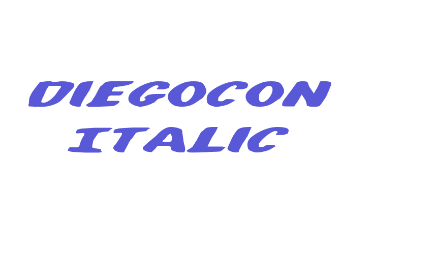 DiegoCon Italic Font