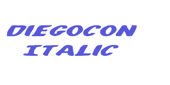 DiegoCon Italic Font Download