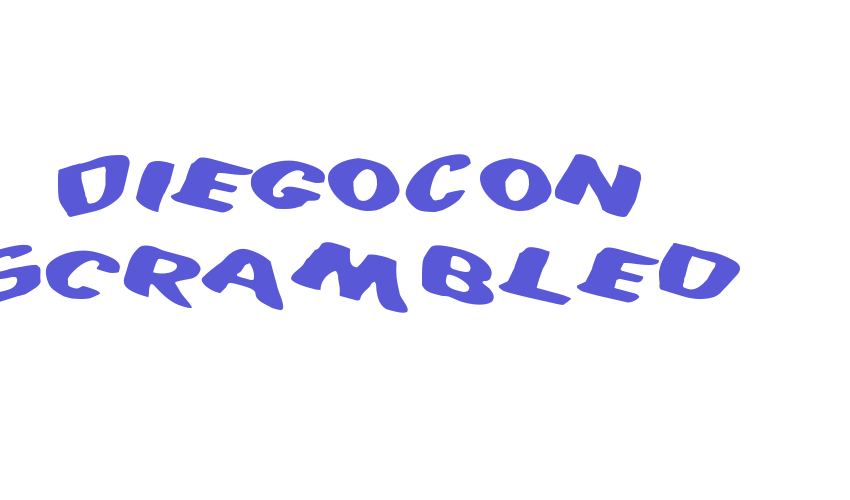 DiegoCon Scrambled Font