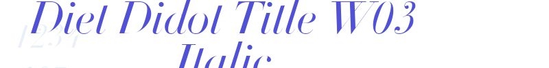 Diet Didot Title W03 Italic-font