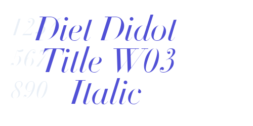 Diet Didot Title W03 Italic-font-download