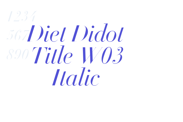 Diet Didot Title W03 Italic