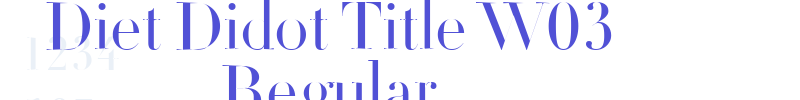Diet Didot Title W03 Regular-font