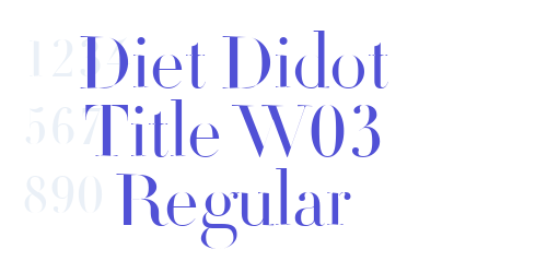 Diet Didot Title W03 Regular-font-download