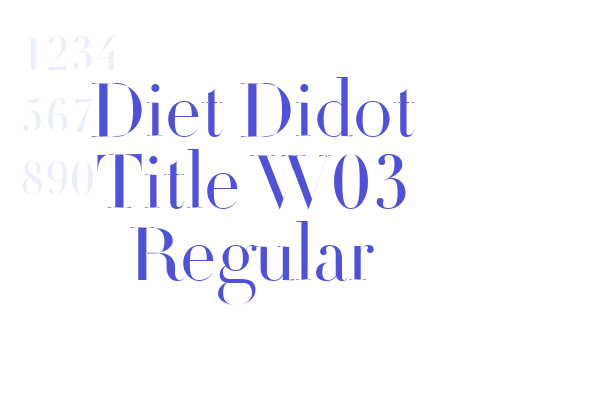 Diet Didot Title W03 Regular