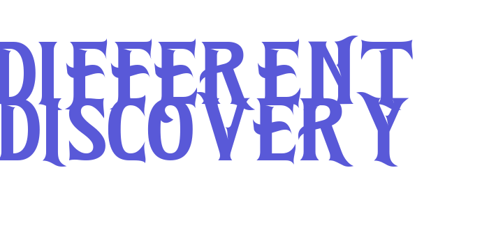 Different Discovery Font Download