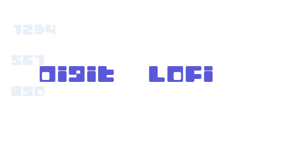 Digit   LoFi font free