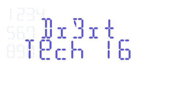 Digit Tech 16 font