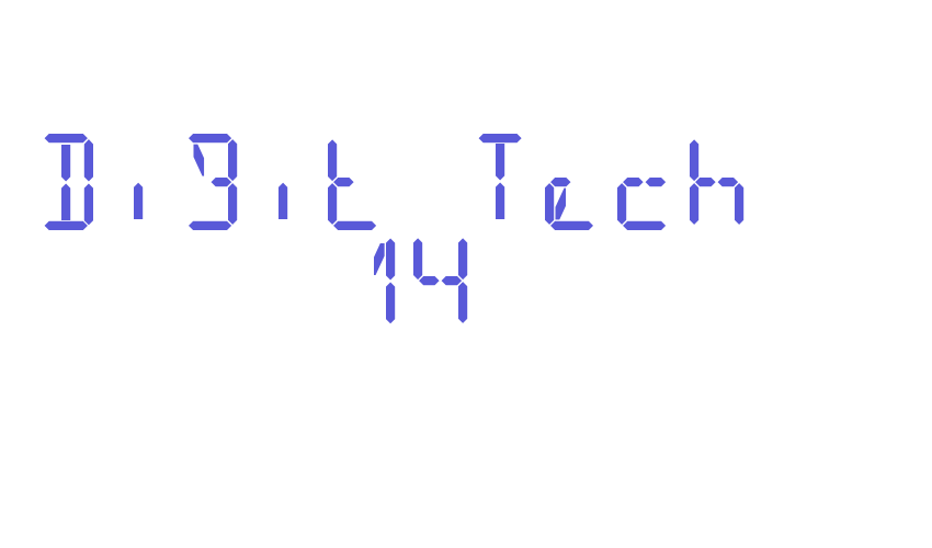 Digit Tech 14 Font Download