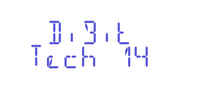 Digit Tech 14 Font Download