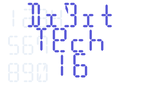 Digit Tech 16 Font Download