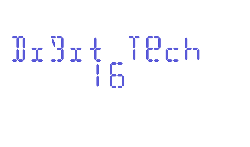 Digit Tech 16 Font Download