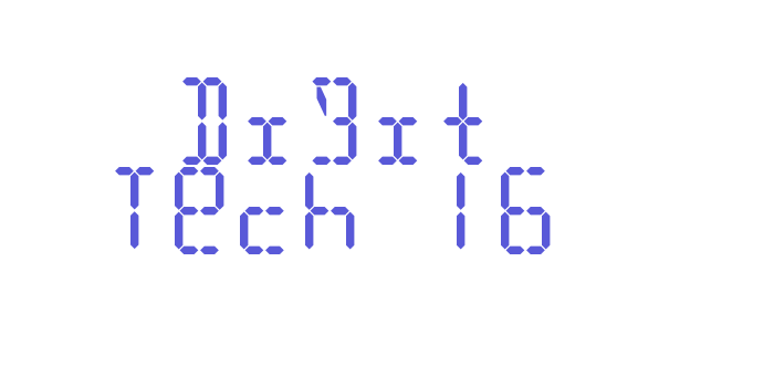 Digit Tech 16 Font Download