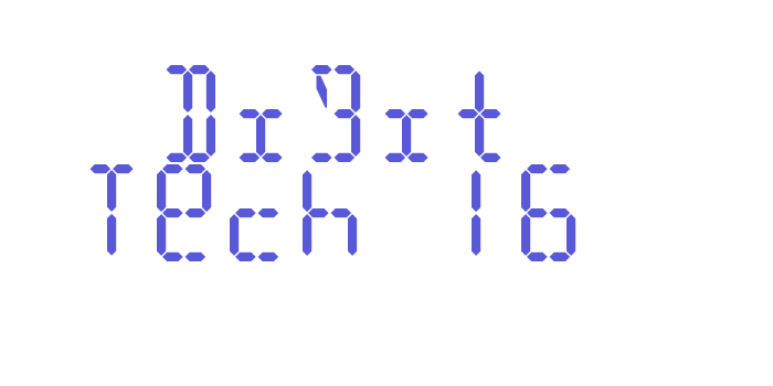 Digit Tech 16 Font