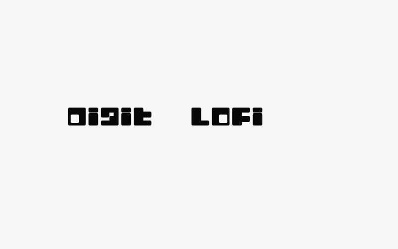 Digit   LoFi Font