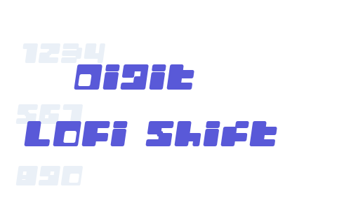 Digit   LoFi Shift Font Download