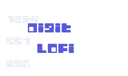 Digit   LoFi Font Download