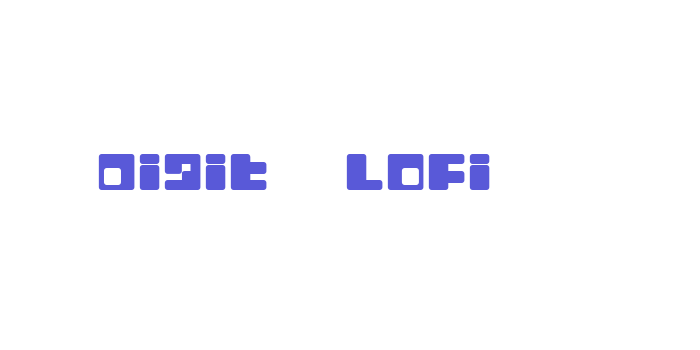 Digit   LoFi Font Download