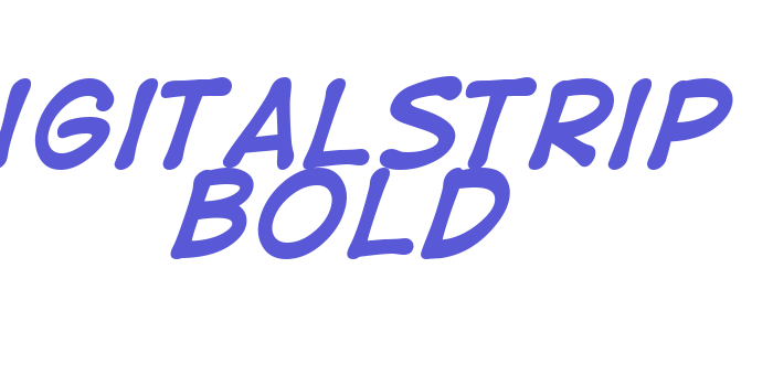 DigitalStrip  Bold Font Download