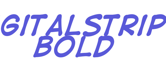 DigitalStrip  Bold Font