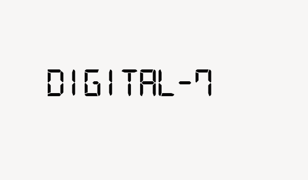 Digital-7 Font