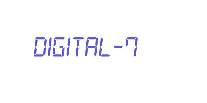 Digital-7 Font