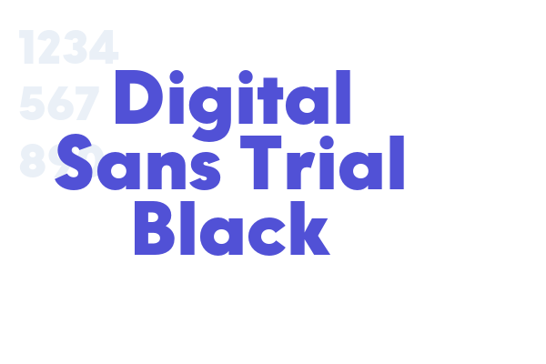Digital Sans Trial Black