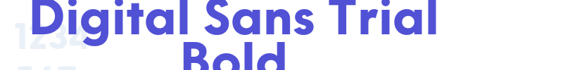 Digital Sans Trial Bold-font