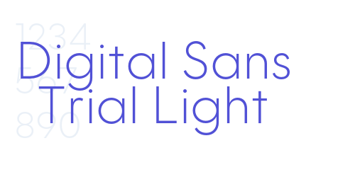Digital Sans Trial Light-font-download