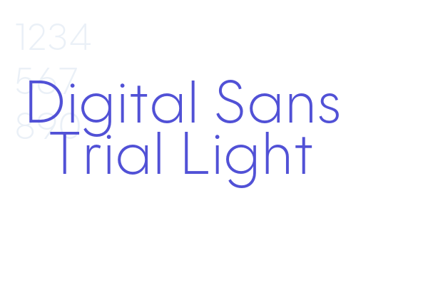 Digital Sans Trial Light