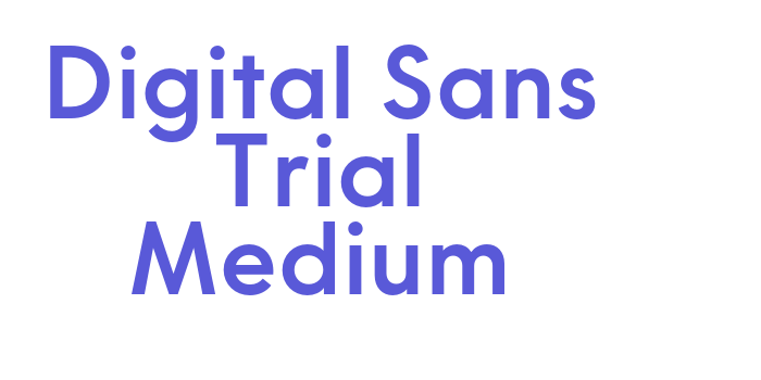 Digital Sans Trial Medium Font Download