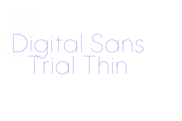 Digital Sans Trial Thin