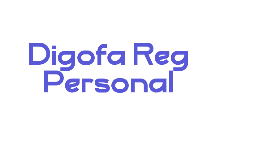 Digofa Reg Personal Font Download