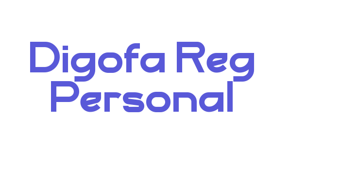 Digofa Reg Personal Font Download