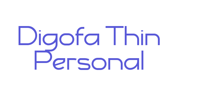 Digofa Thin Personal Font Download