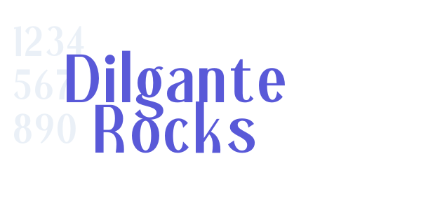 Dilgante Rocks font free