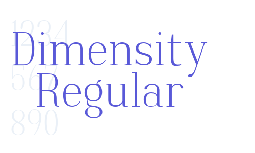 Dimensity Regular Font Download