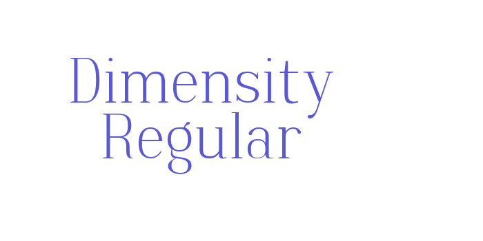 Dimensity Regular Font Download