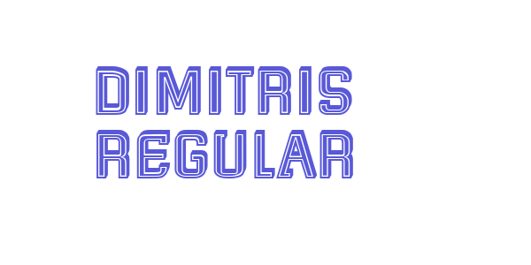 Dimitris Regular font free