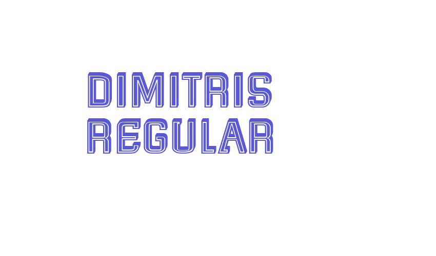 Dimitris Regular Font