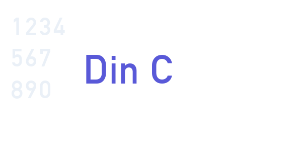 Din C font free