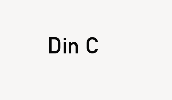 Din C Font