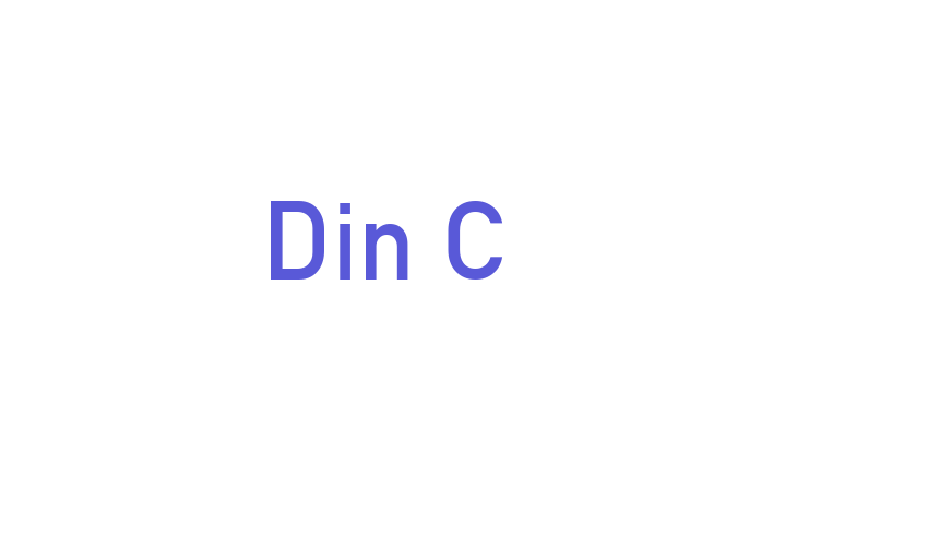 Din C Font Download