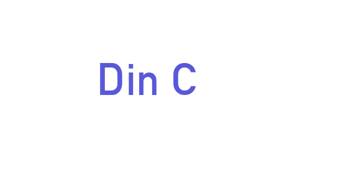 Din C Font Download