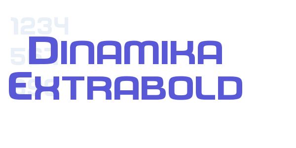 Dinamika Extrabold font free