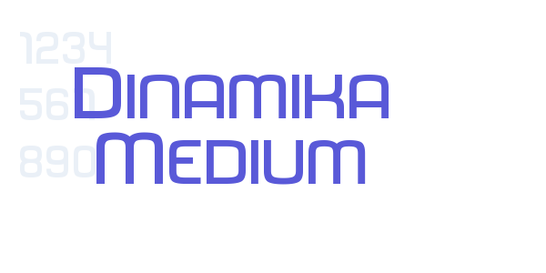 Dinamika Medium font free