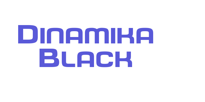 Dinamika Black Font Download